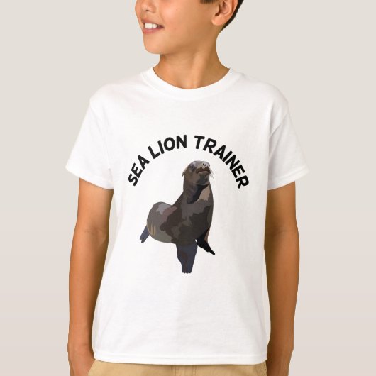 C ist für California Sealion Keeper Trainer T-Shirt (Vorderseite)