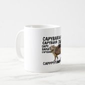 C ist für Capybara Kaffeetasse (Vorderseite Links)