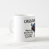 C ist für Cassowary Kaffeetasse (Vorderseite Links)