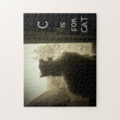 C ist für CAT oder Ihr Bild Puzzle (Vertikal)