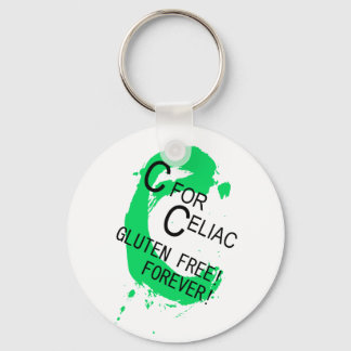 C ist für Celiac Gluten Free Forever Schlüsselanhänger