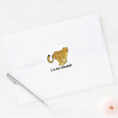 C ist für Cheetah Runder Aufkleber (Umschlag)