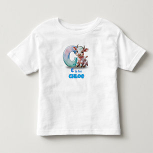 C ist für Chloe – Personalisiertes Kindert-Shirt m Kleinkind T-shirt