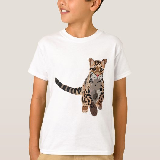 C ist für Clouded Leopard T-Shirt (Vorderseite)