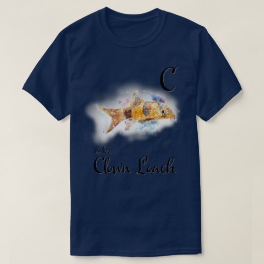 C ist für Clown Loach T-Shirt (Design vorne)