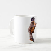 C ist für Common Brown Lemur Kaffeetasse (Vorderseite Links)