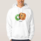 C ist für Cookie Alphabet Letter Chocolate Chip Hoodie (Vorderseite)