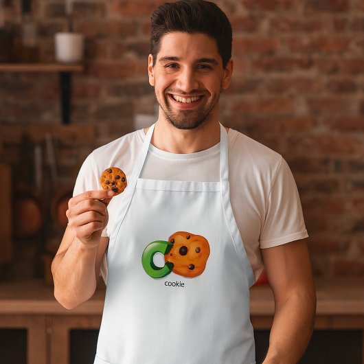 C ist für Cookie Alphabet Letter Chocolate Chip Schürze