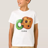 C ist für Cookie Alphabet Letter Chocolate Chip T-Shirt (Vorderseite)