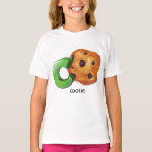 C ist für Cookie Alphabet Letter Chocolate Chip T-Shirt (Vorderseite)