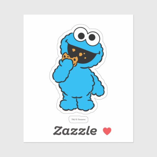 C ist für Cookie Monster | Name hinzufügen Aufkleber (Blatt)