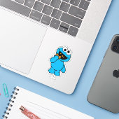 C ist für Cookie Monster | Name hinzufügen Aufkleber (Laptop mit iPhone)