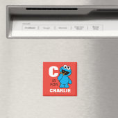 C ist für Cookie Monster | Name hinzufügen Magnet (In Situ (Geschirrspüler))