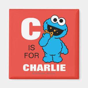 C ist für Cookie Monster   Name hinzufügen Magnet