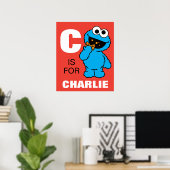 C ist für Cookie Monster | Name hinzufügen Poster (Heimbüro)