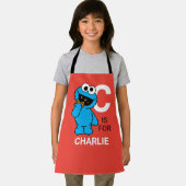C ist für Cookie Monster | Name hinzufügen Schürze (Insitu)