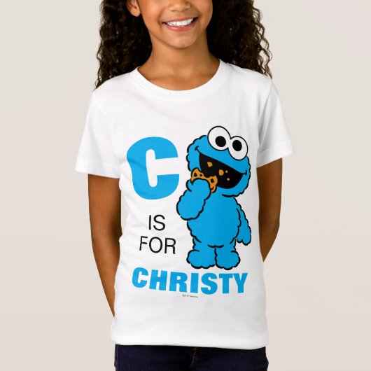 C ist für Cookie Monster | Name hinzufügen T-Shirt (Vorderseite)