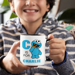 C ist für Cookie Monster Name hinzufügen Tasse