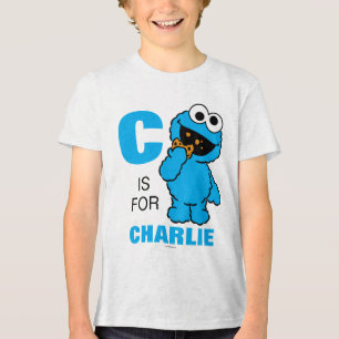 C ist für Cookie Monster Name hinzufügen Tri-Blend Shirt