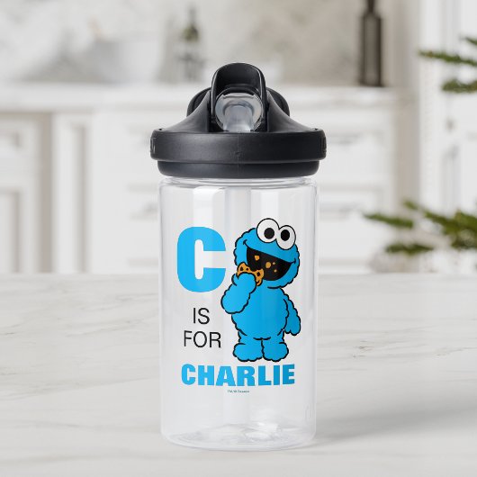 C ist für Cookie Monster | Name hinzufügen Trinkflasche