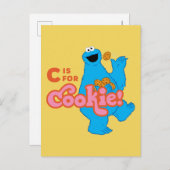 C ist für Cookie Postkarte (Vorne/Hinten)
