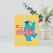 C ist für Cookie Postkarte (Stehend Vorderseite)
