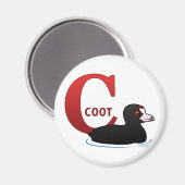 C ist für Coot Magnet (Vorderseite/Rückseite)