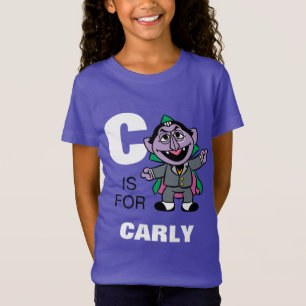 C ist für Count von Count Name hinzufügen T-Shirt