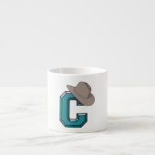 C ist für Cowboy Espressotasse (Vorderseite)