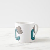 C ist für Cowboy Espressotasse (Vorderseite Rechts)