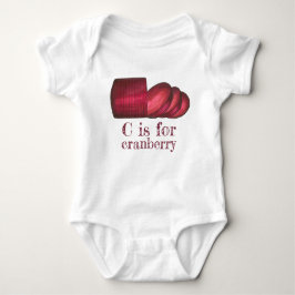 C ist für Cranberry Erntedank Weihnachtsessen Baby Strampler