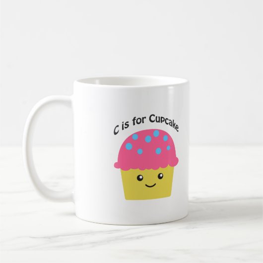 C ist für Cupcake Kaffeetasse (Links)