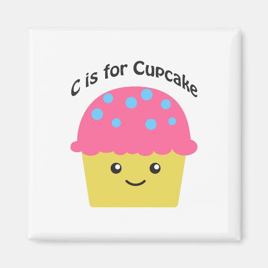 C ist für Cupcake Magnet (Vorne)