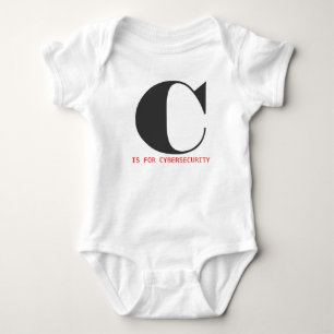 C ist für Cybersicherheit Baby Strampler