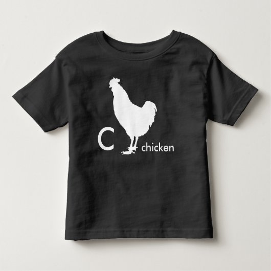C ist für Huhn Kleinkind T-shirt (Vorderseite)