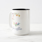 C ist für Kaffee-Tasse Zweifarbige Tasse (Vorderseite Links)