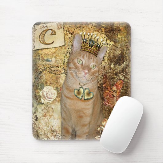 C ist für Katze - Tabby-Katze Mousepad (Mit Mouse)