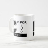 C ist für Kräne Kaffeetasse (Vorderseite Links)