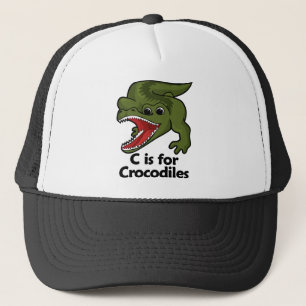 C ist für Krokodil Truckerkappe