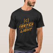 C ist schneller als Licht - c-Programmierer T-Shirt (Vorderseite)