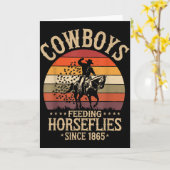 C.j.'s Cowboy Rodeo Outfit For Men - Funny Western Karte (Gelbe Blume)