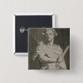 C. Julius Cäsar (100-44 BC) Kaiser von Rom engra Button (Vorne & Hinten)