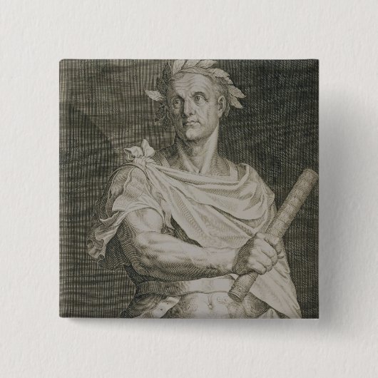 C. Julius Cäsar (100-44 BC) Kaiser von Rom engra Button (Vorderseite)
