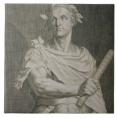 C. Julius Cäsar (100-44 BC) Kaiser von Rom engra Fliese (Vorderseite)