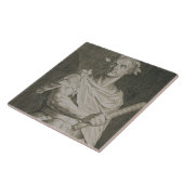 C. Julius Cäsar (100-44 BC) Kaiser von Rom engra Fliese (Seite)