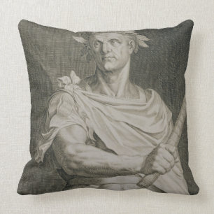 C. Julius Cäsar (100-44 BC) Kaiser von Rom engra Kissen