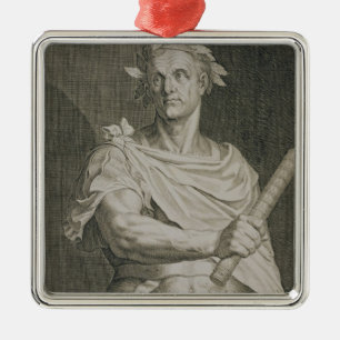 C. Julius Cäsar (100-44 BC) Kaiser von Rom engra Silbernes Ornament