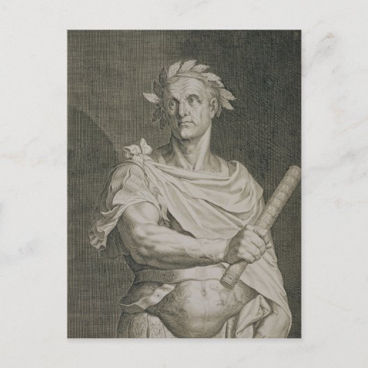 C. Julius Cäsar (100-44 v. Chr.) Kaiser von Rom-En Postkarte (Vorderseite)