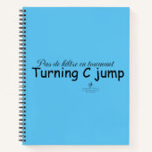 C Jump Sky Blue and Black Notizblock (Vorderseite)