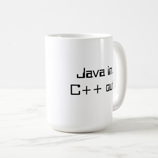 C++ Kaffee-Tasse des Programmierers Kaffeetasse (VorderseiteRechts)